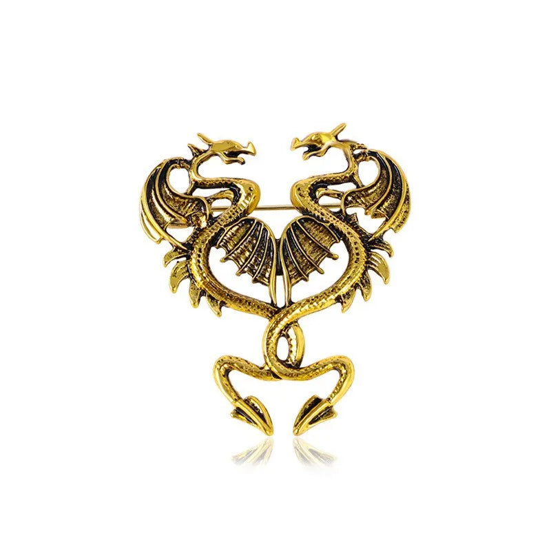 Fly Dragon Enamel Lapel Pins - Brooch for Jeans, Backpacks | Jewelry Clothing Badges | Wedding Gift & DIY Decor for Men