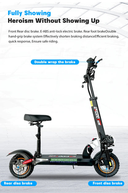 Adult Electric Scooter 48V 800W — EU/USA Warehouse, 13Ah-16Ah, Lightweight Long-Range 35-55km Kick Scooter