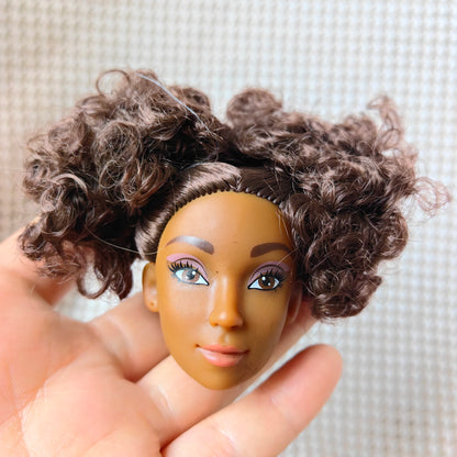 Original 1/6 Doll Supermodel FR Heads — DIY Curly Black Hair Doll Accessories, Limited Edition Collectible Gift