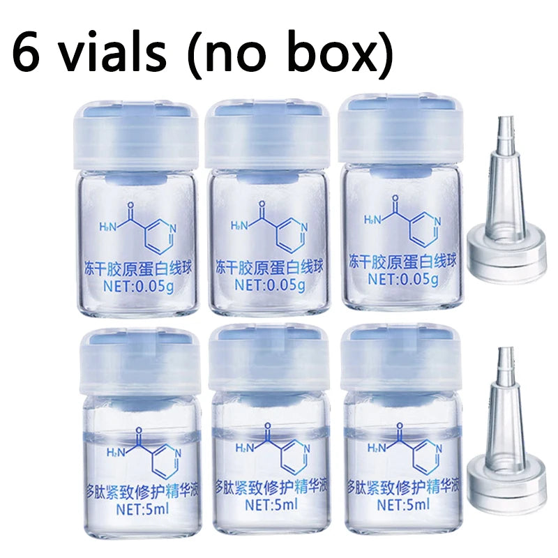 Korea Facial Hydrolyzed Silk Protein Collagen Serum – Moisturizing, Hydrating, Lifting, and Firming Essence for Fine Lines & Skincare