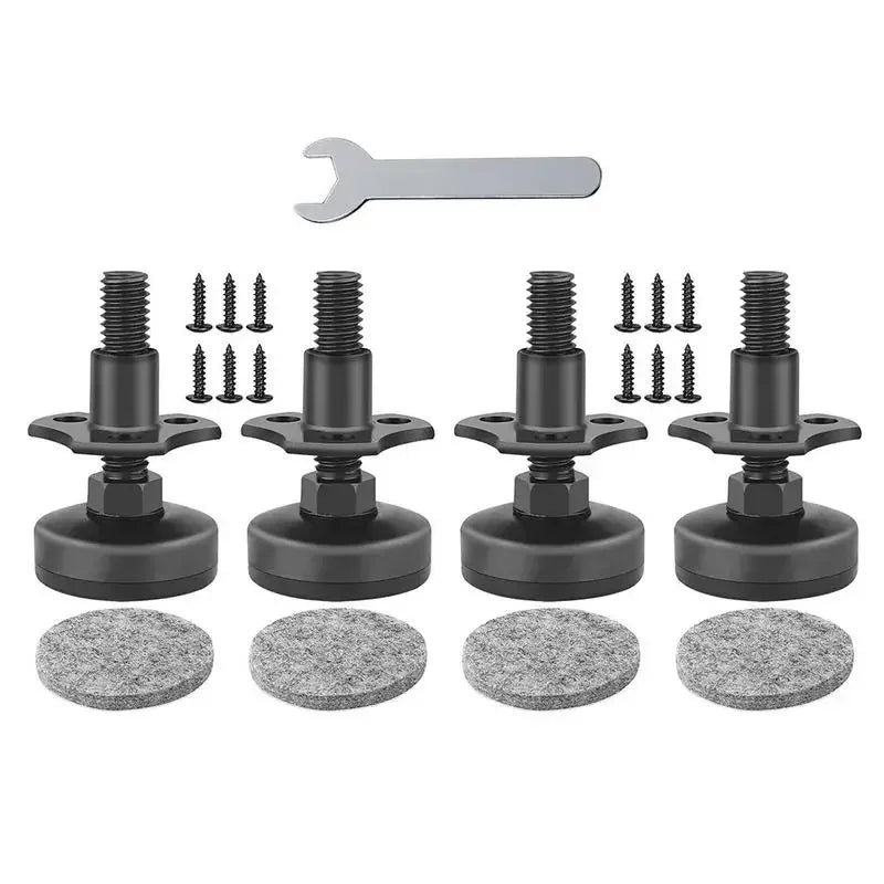4PCS Adjustable Heavy-Duty Leveling Feet | Steel Triangle Furniture Legs for Sofas & Multi-Spec Use