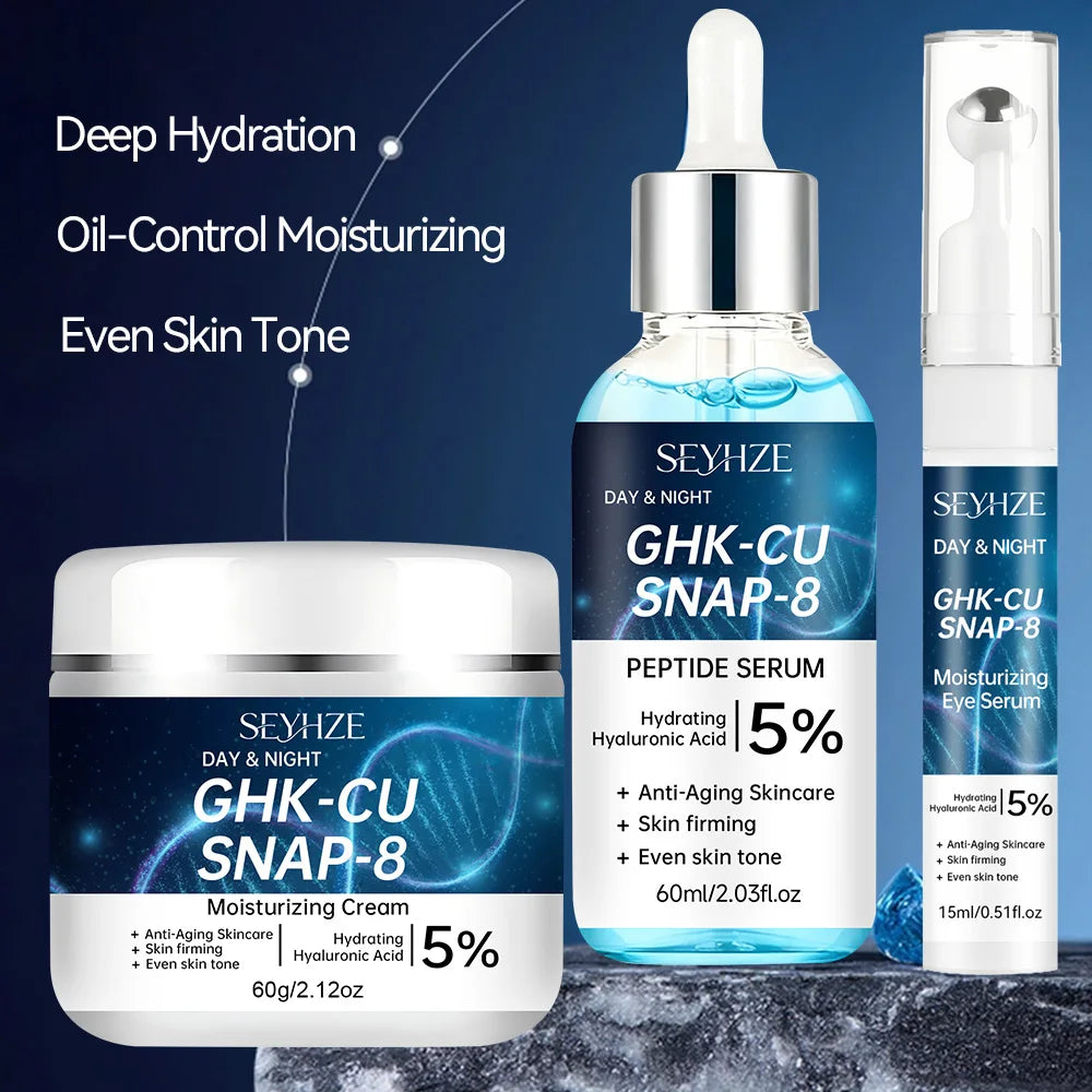 SEYHZE Facial Skincare Kit - Eye Essence, Moisturizing Cream & Serum for Deep Hydration, Skin Firming & Even Tone