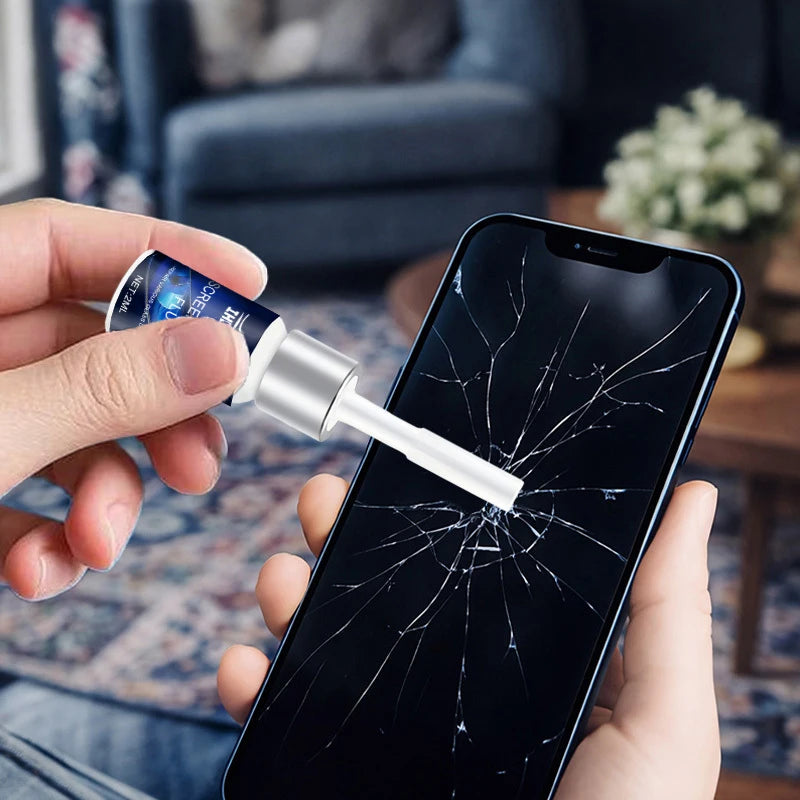 Cracked Phone Screen Repair Liquid - Strong Adhesive Glass Repair Kit for Scratches & Cracks