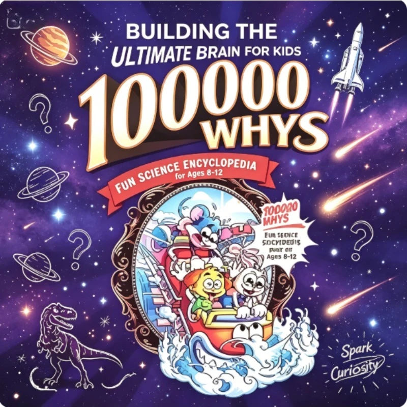 100000 Whys Science Book for Kids - Critical Thinking STEM Educational Book for Ages 6-12