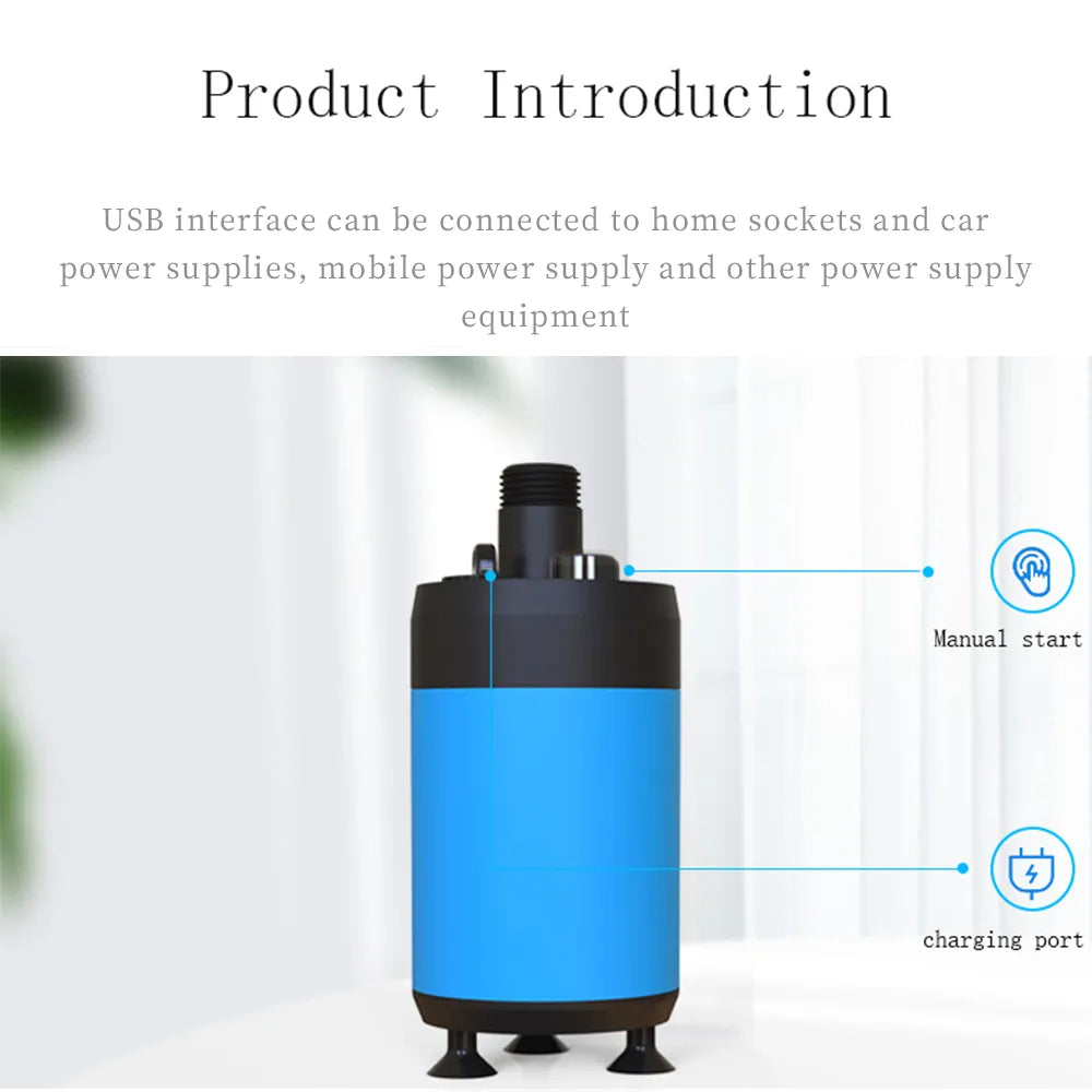 Portable Handheld Electric Camping Shower - Battery Powered, Rechargeable Compact Showerhead for Outdoor Adventures