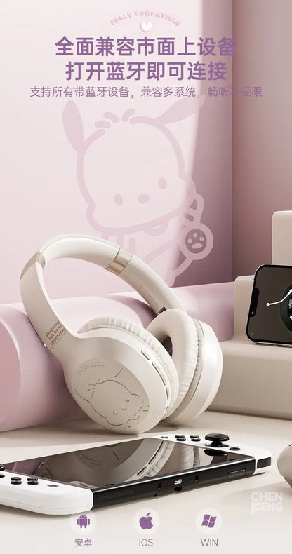 Hello Kitty & Kuromi S05 Wireless Bluetooth Headset — Kawaii Cartoon Character Headphones for Students, New Style