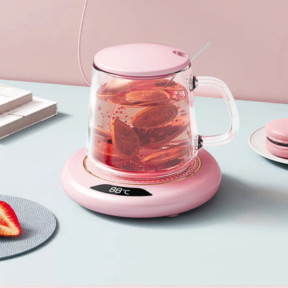 Thermostatic USB Heating Coaster with 3-Speed Adjustment – 55°C Constant Temperature for Home Use