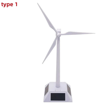 2-in-1 Solar Wind Generator Model - Educational Assembly Kit & Desktop Windmill Decoration for Home, School & Exhibitions