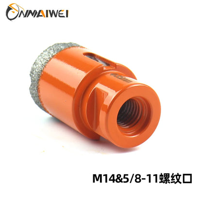 Diamond Brazed Dry Core Drill Bit 6–100mm Hole Saw (1pc) — For Porcelain Tile, Marble, Glass & Granite Cutting