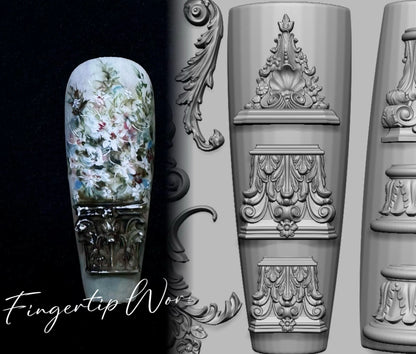 Snake Lolita Bow, Mushroom, Rose, Lotus, Bear 3D Acrylic Nail Mold - DIY Silicone Nail Decorations & Nail Art Products