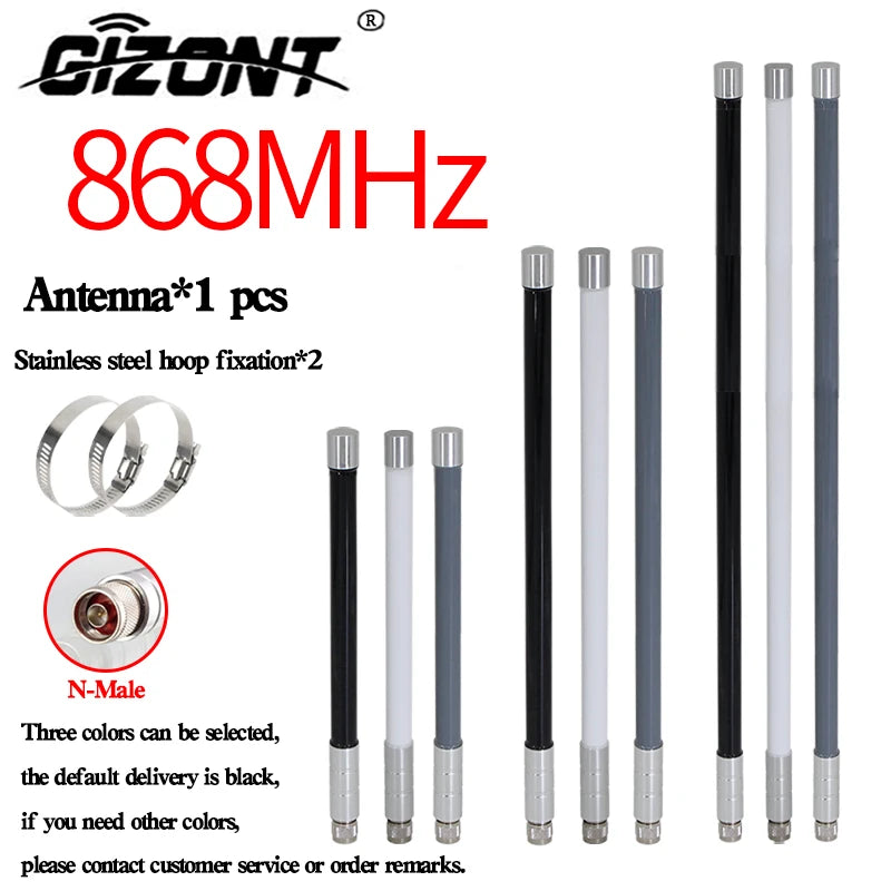 868MHz Fiberglass Omni Antenna – Outdoor Long-Range Antenna for Helium Bobcat Miner, Meshtastic, and LoRaWAN Hotspots