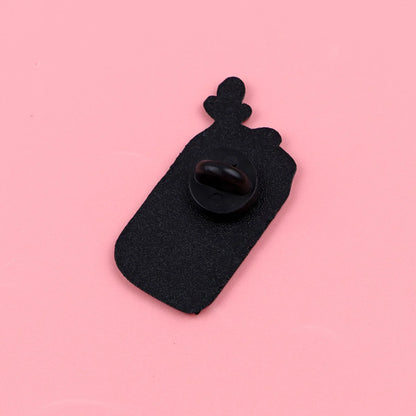 Cartoon K-POP Demon Hunter Girl Enamel Pin – Metal Brooches for Backpack, Hat, Cosplay & Accessories