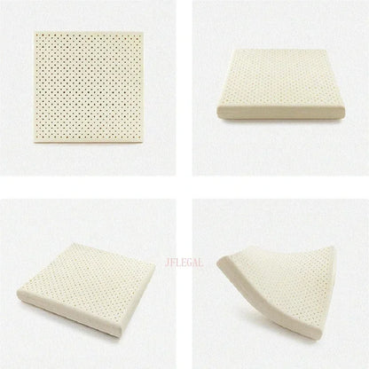 JFLEGAL Thailand Natural Latex Cushion – Washable Square Seat Pad for Buttocks Pain Relief, Office Chair Cushion Cojin