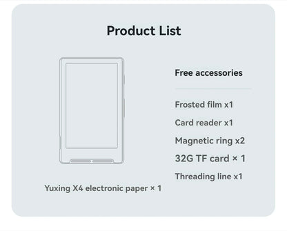 XTEINK X4 4.3" Portable E-Ink Reader — Magnetic, Lightweight, Ultra-Thin Screen, 800×480 Resolution 220PPI Set