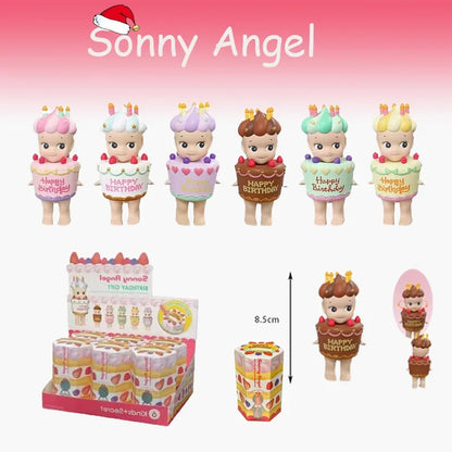 Sonny Angel Hippers Blind Box — Cute Birthday Cake Series Mini Anime Character Doll Collectible Gift