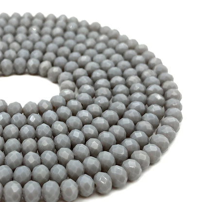 Faceted Crystal Glass Beads 2-8mm Loose Spacer Beads for DIY Jewelry Making Bracelets & Earrings