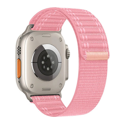 Nylon Strap for Apple Watch Band – Wave Pattern Bracelet for Ultra 2, iWatch Series 3-10, 38mm-49mm