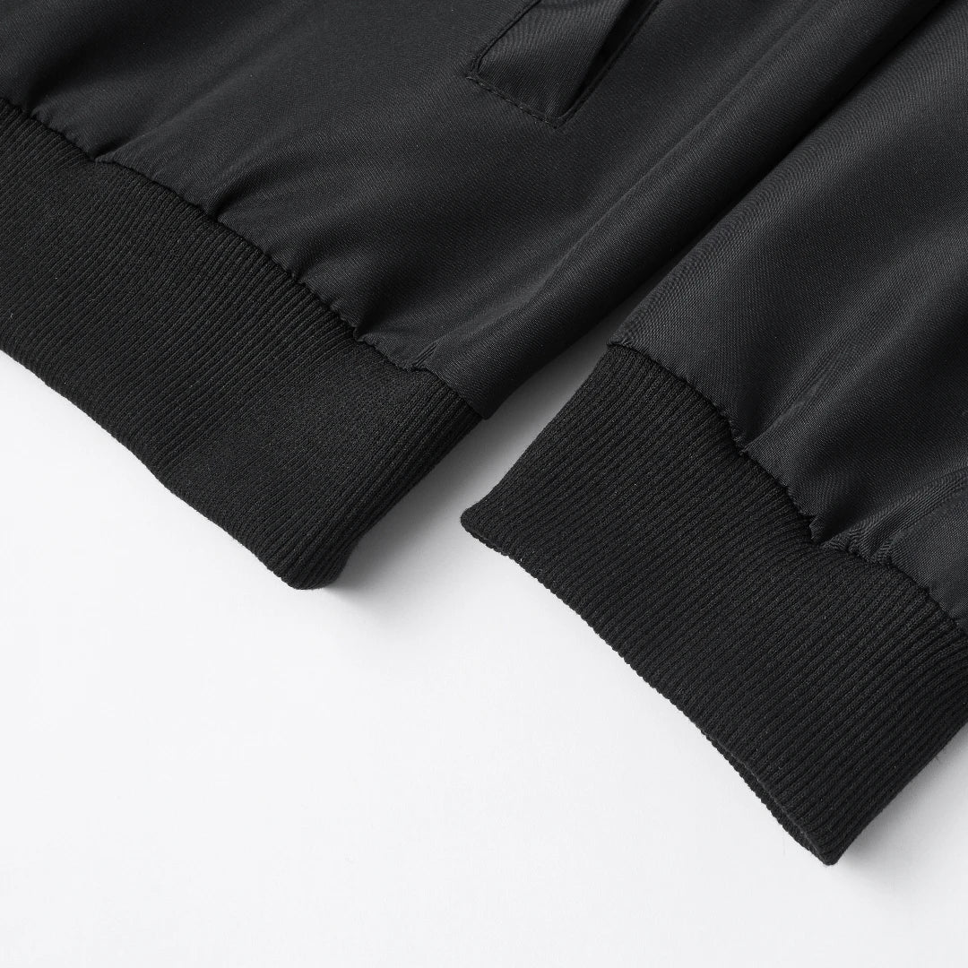 2024 Men's Spring Autumn Jacket – Short Loose Baseball Collar, Solid Color, Business Casual Thin Coat