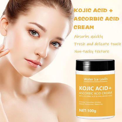 Kojic Acid Collagen Face Cream - Moisturizing & Nourishing Skincare for Brighter-Looking, Smoother, Firmer Skin