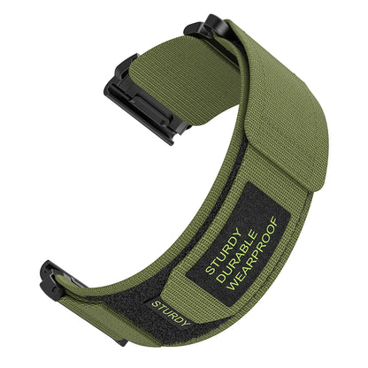 QuickFit Velcro Nylon Watch Band Strap – 20mm/22mm/26mm Compatible with Garmin Fenix 8E, Fenix 7/6 Pro, Epix 2 Pro & Forerunner 955/965 Replacement Strap