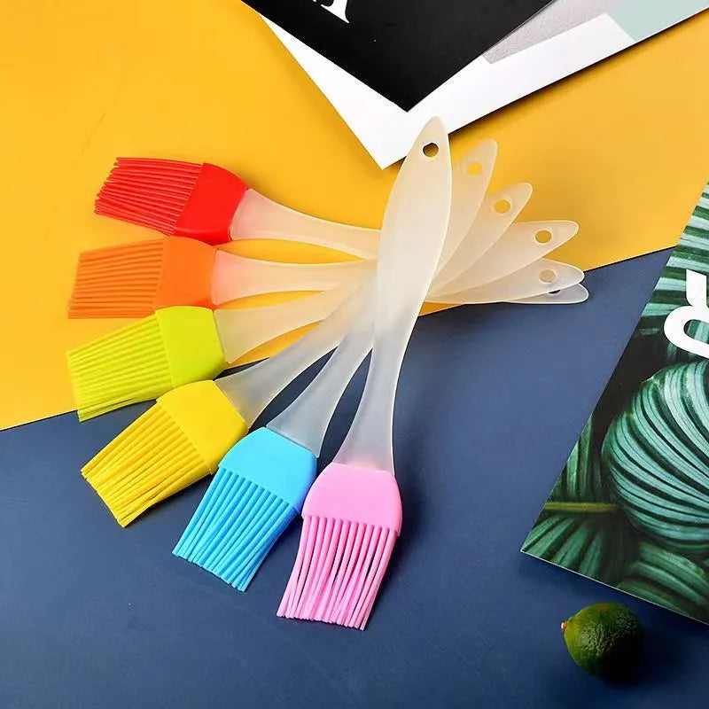 Versatile Disassemblable Silicone Pastry & Baking Brush Set - Perfect for Flour, Cakes, Barbecue, and More!