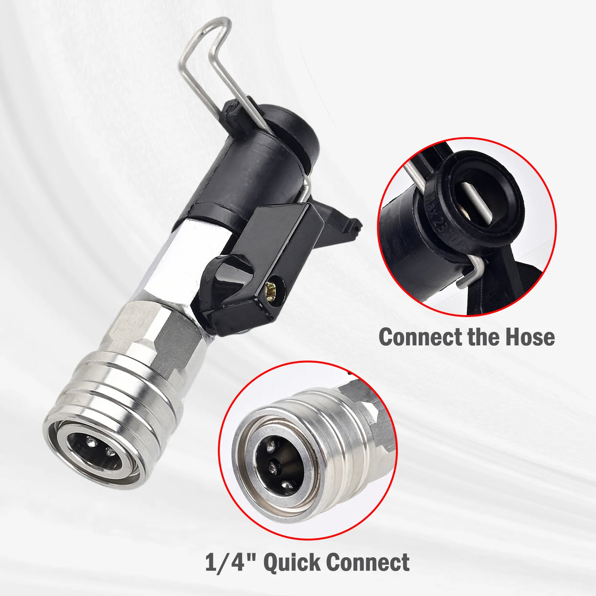 High-Pressure Washer Ball Valve Kit - 5 Spray Nozzles for Karcher, Bosch, Nilfisk & Lavor Hoses