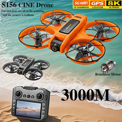 S156 Drone 8K GPS WIFI | Professional Dual Camera HD Quadcopter UAV with Remote Control