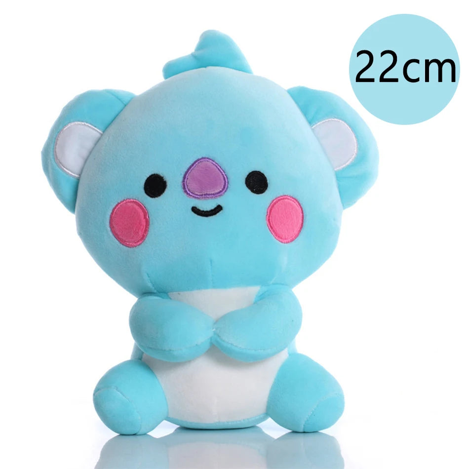 BT21 Cartoon Plush Toy Pendant - Shooky, Mang, Cooky & Tata Keychain, Phone Charm and Backpack Accessory Gift