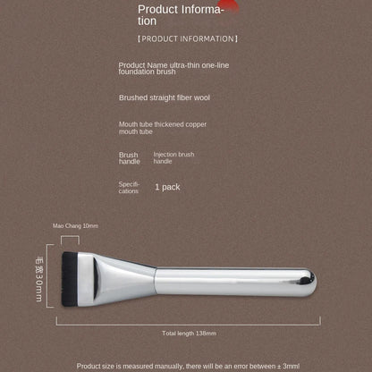 Ultra Thin Foundation Brush – Lightweight Flat Contour Brush for Blending Foundation, Cream, and Makeup