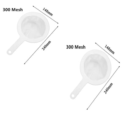 Fine Mesh Strainer Spoon – Nylon Coffee, Milk, Soy & Yogurt Filter, 100–400 Mesh Kitchen Sieve & Dining Gadget Tool