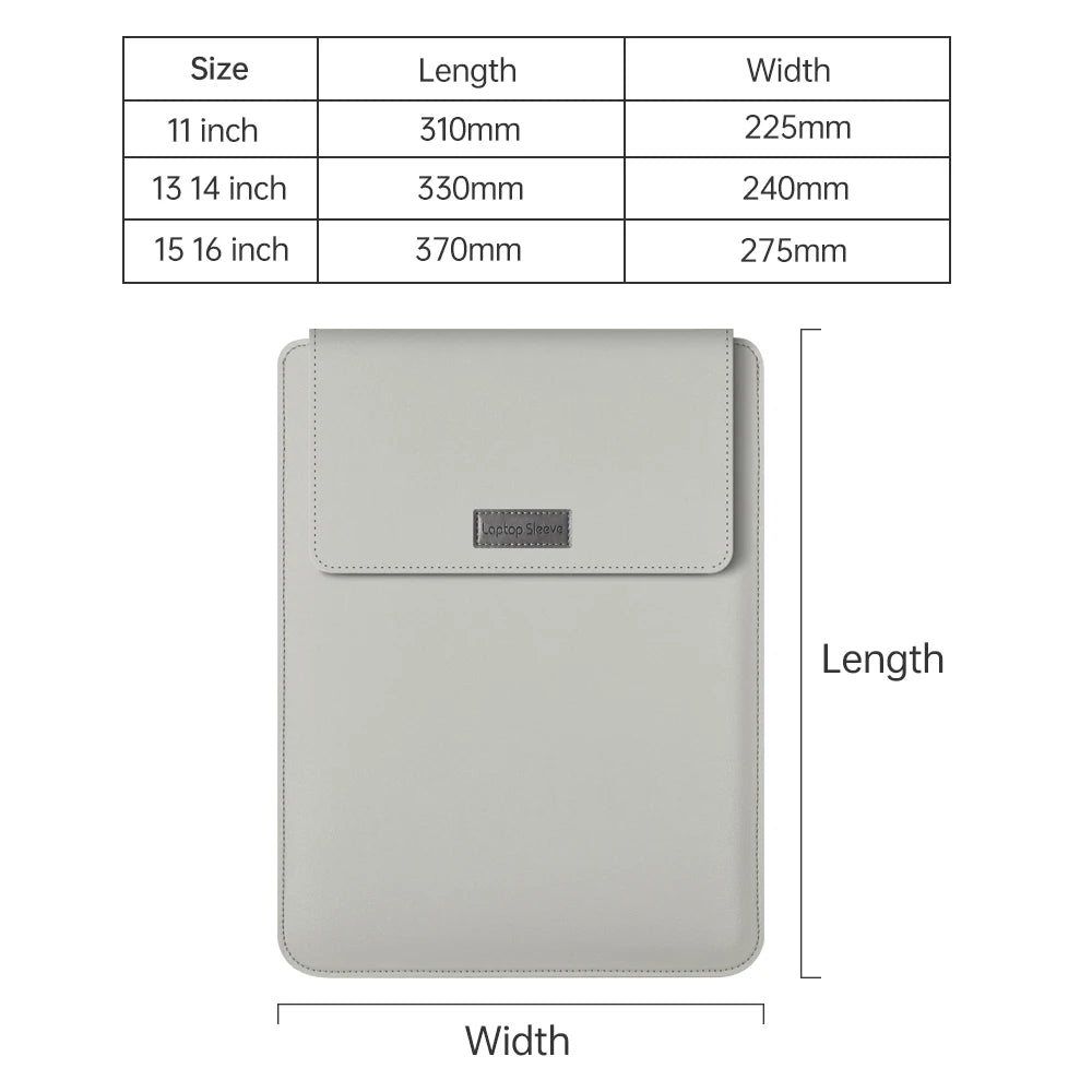 Protective Laptop Sleeve for Macbook Air/Pro 13 M1/M2 2021/2022, Pro 14/16, Huawei, HP, Dell - Slim Notebook Cover 13.3'' 15.6'' Case