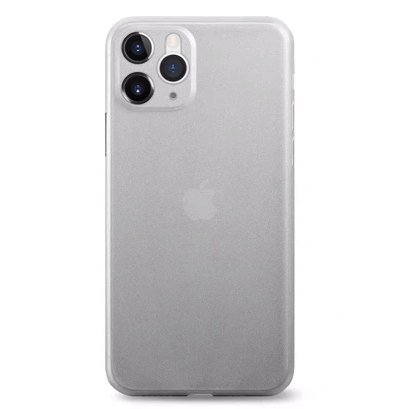 Ultra-Thin 0.3mm iPhone Case - Transparent Matte PP Full Cover for iPhone SE 2020, 6/6S Plus, 7, 8, X, XR, XS Max & 11 Pro