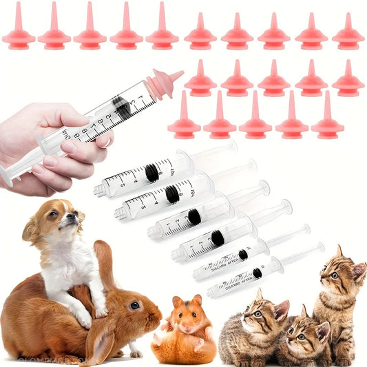 Small Animal Nursing Nipples – Kitten, Puppy & Squirrel Feeding Teat Replacement for Baby Pet Bottle Care Accessories