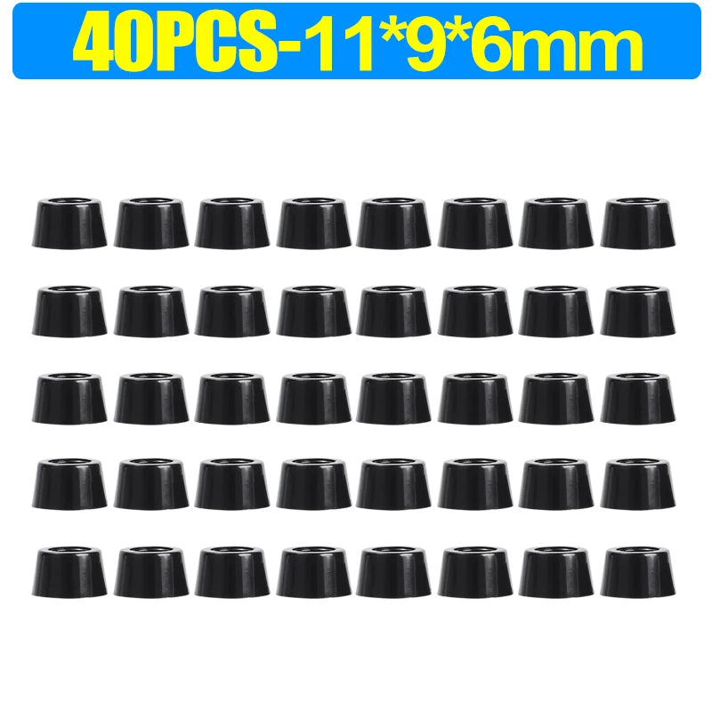 8/80pcs Rubber Furniture Pads - Non-Slip Floor Protectors & Chair Leg Bumper Gaskets for Tables and Cutting Boards