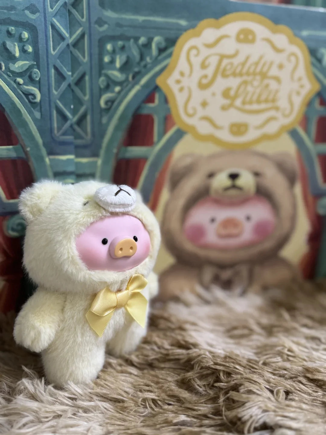 Blind Box Lulu Pig Vinyl Plush – Retro Teddy Series Cute Bag & Desktop Decoration Gift