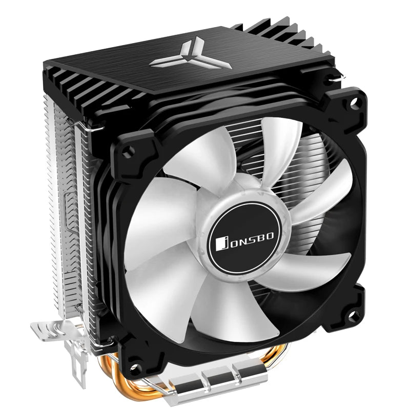 Jonsbo CR1200 RGB CPU Cooler — 2 Heat Pipe Tower with 9cm Colorful Fan for Intel LGA115X/775 & AMD AM4
