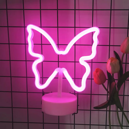 Countertop Decorative Neon Sign – USB or Battery-Powered Night Light for Holiday, Party, Kitchen & Home Decor