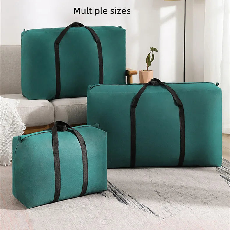 Large Capacity Storage Bag - Waterproof Dustproof Quilt & Clothing Organizer for Closet and Under-Bed Storage