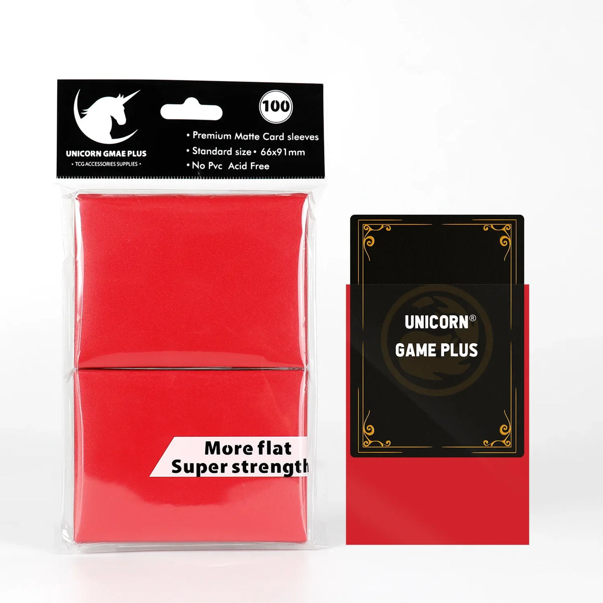 100PCS 66x91mm Matte Card Sleeves - Standard TCG Trading Card Protectors for Tarot & Board Games