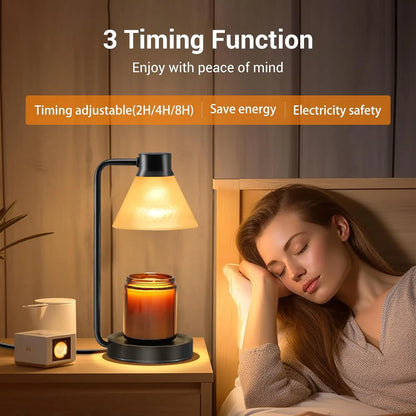 Aromatherapy Candle Table Lamp with Wax Warmer – Illuminate and Elevate Your Home Decor!