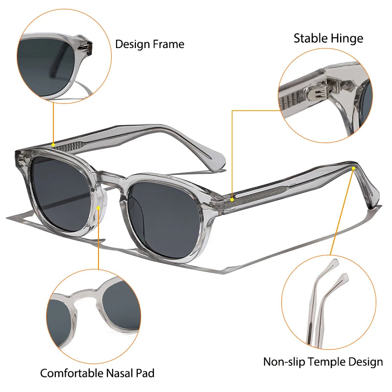 CATERSIDE Retro Small Circular Sunglasses — Luxury Punk Design Shades for Men & Women, Business & Party UV400 Eyewear