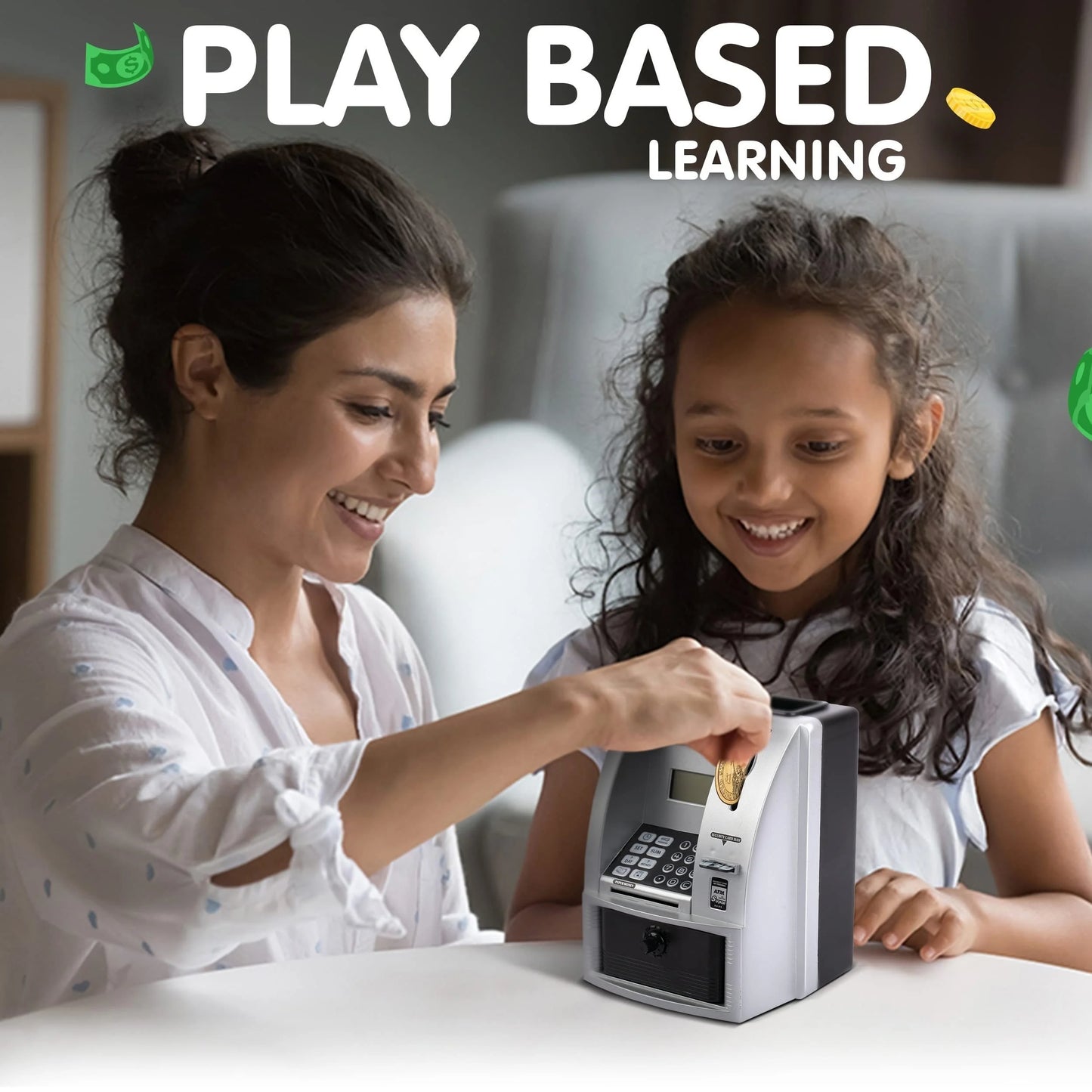Kiddie Vault Smart Novelty ATM Piggy Bank – Teach Kids Money Management with this Mini ATM Marvel