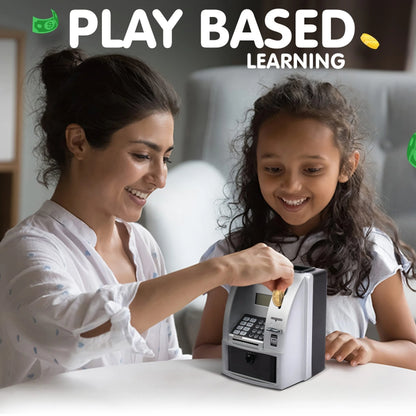 Kiddie Vault Smart Novelty ATM Piggy Bank – Teach Kids Money Management with this Mini ATM Marvel