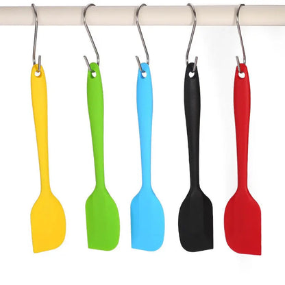 Leeseph 8-Inch Silicone Spatula — Heat-Resistant Non-Stick Cooking Utensil, Small Multicolor Kitchen Tool