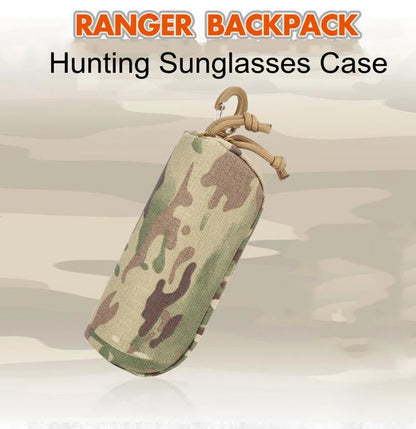 Tactical MOLLE Shockproof Eyeglass Case – Portable 1000D Nylon Protective Hunting Sunglasses Box