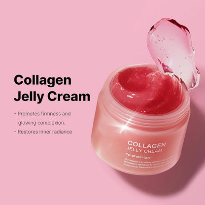 24H Glow & Lifted Collagen Jelly Cream – Niacinamide & Hydrolyzed Collagen for Skin Barrier Strengthening & Moisturizing