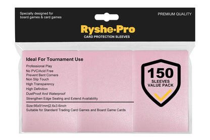 100Pcs 66×91mm Trading Card Sleeves - Soft Penny Sleeves for MTG, Yu-Gi-Oh! & Baseball Cards