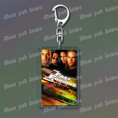Classic Movie Keychains – Jaws, Fight Club, Avatar Pendant Key Rings for Bags & Fan Gifts