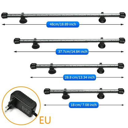 21 LED Aquarium Light with Remote Control - RGB Diving Lamp for Fish Tanks & Plant Growth - EU Plug