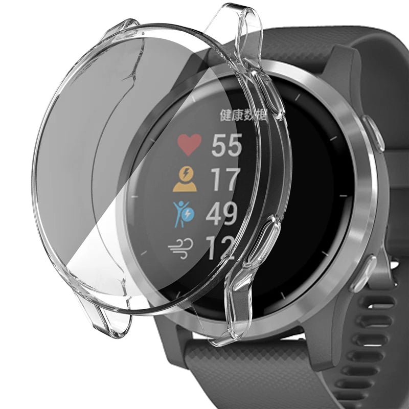 Protective Case Cover for Garmin Venu 2/2S/2 Plus, Venu 3/3S, Vivoactive 4/4S – Screen Protector Shell for Garmin Smartwatches